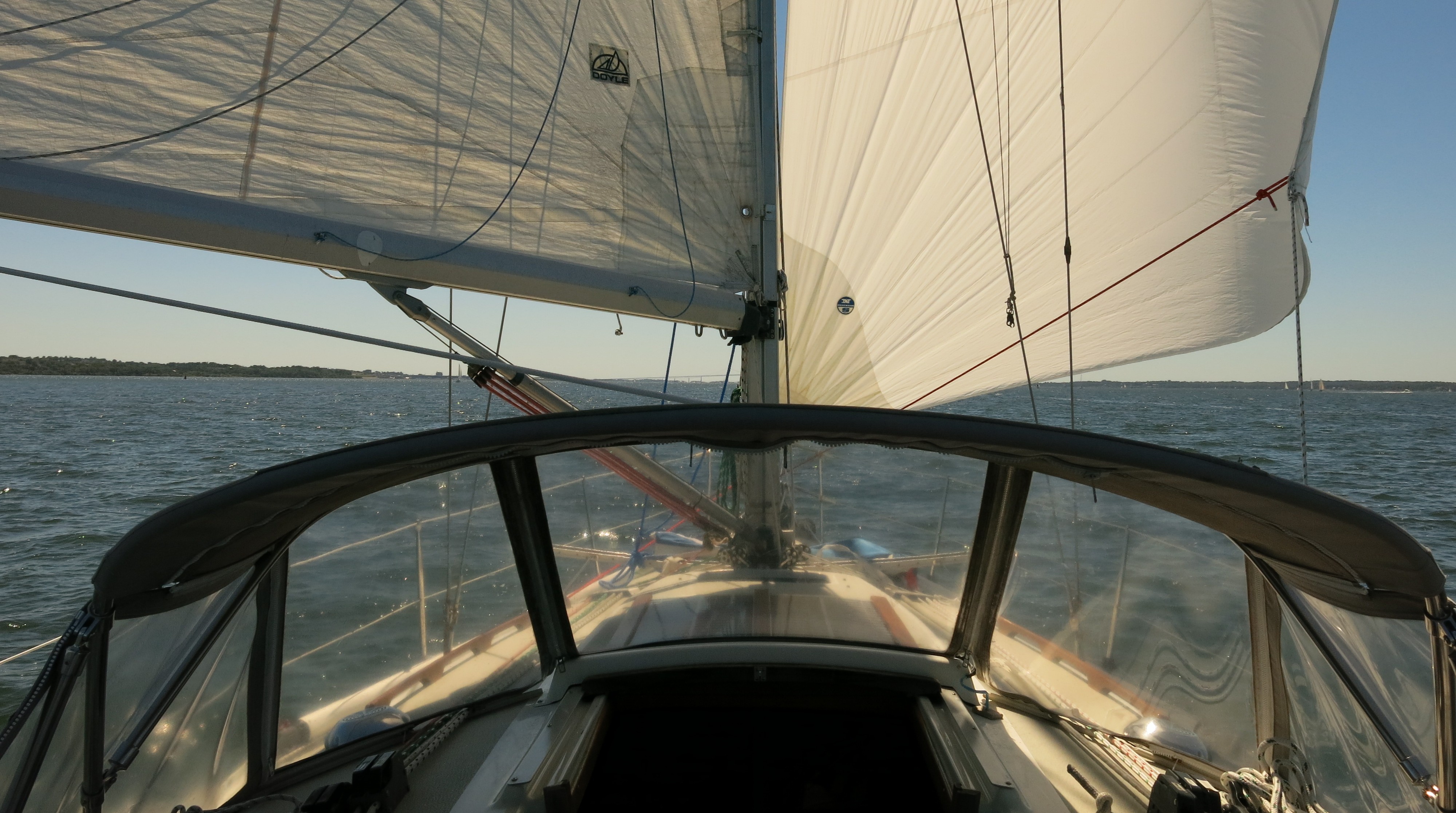 Dodger with vinyl windows